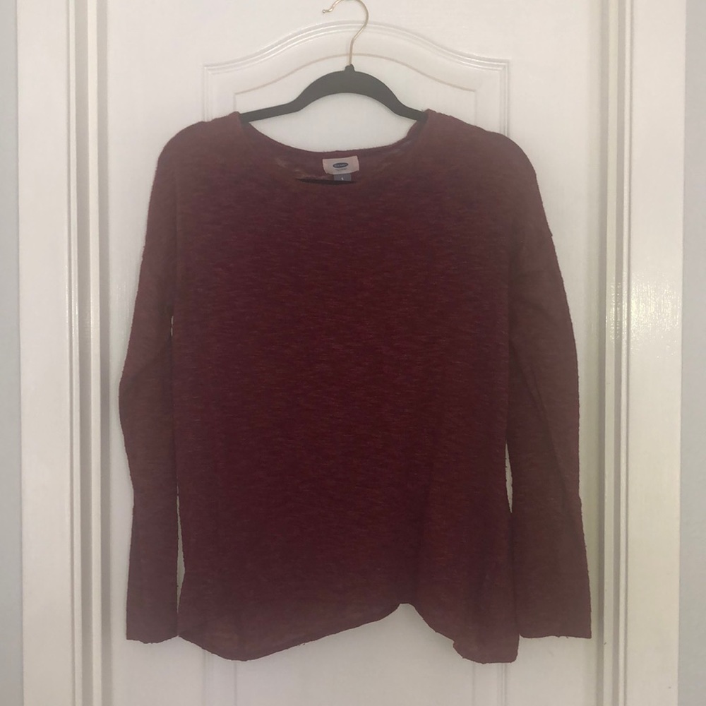 Long sleeve maroon shirt